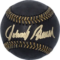 Johnny Bench Cincinnati Reds Autographed Black Leather Baseball