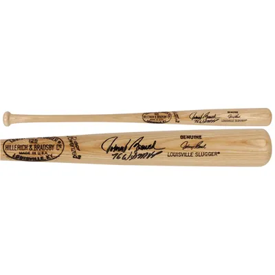 Johnny Bench Cincinnati Reds Fanatics Authentic Autographed Blonde Louisville Slugger Game Model Bat with "76 WS MVP" Inscription