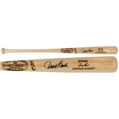 Johnny Bench Cincinnati Reds Fanatics Authentic Autographed Blonde Louisville Slugger Game Model Bat