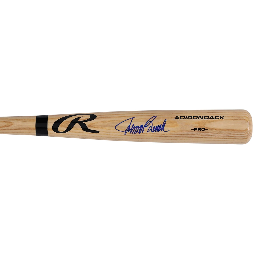 Johnny Bench Cincinnati Reds Autographed Blonde Rawlings Pro Bat 