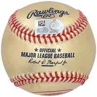 Casquette de baseball en cuir doré autographiée par Johnny Bench des Reds de Cincinnati