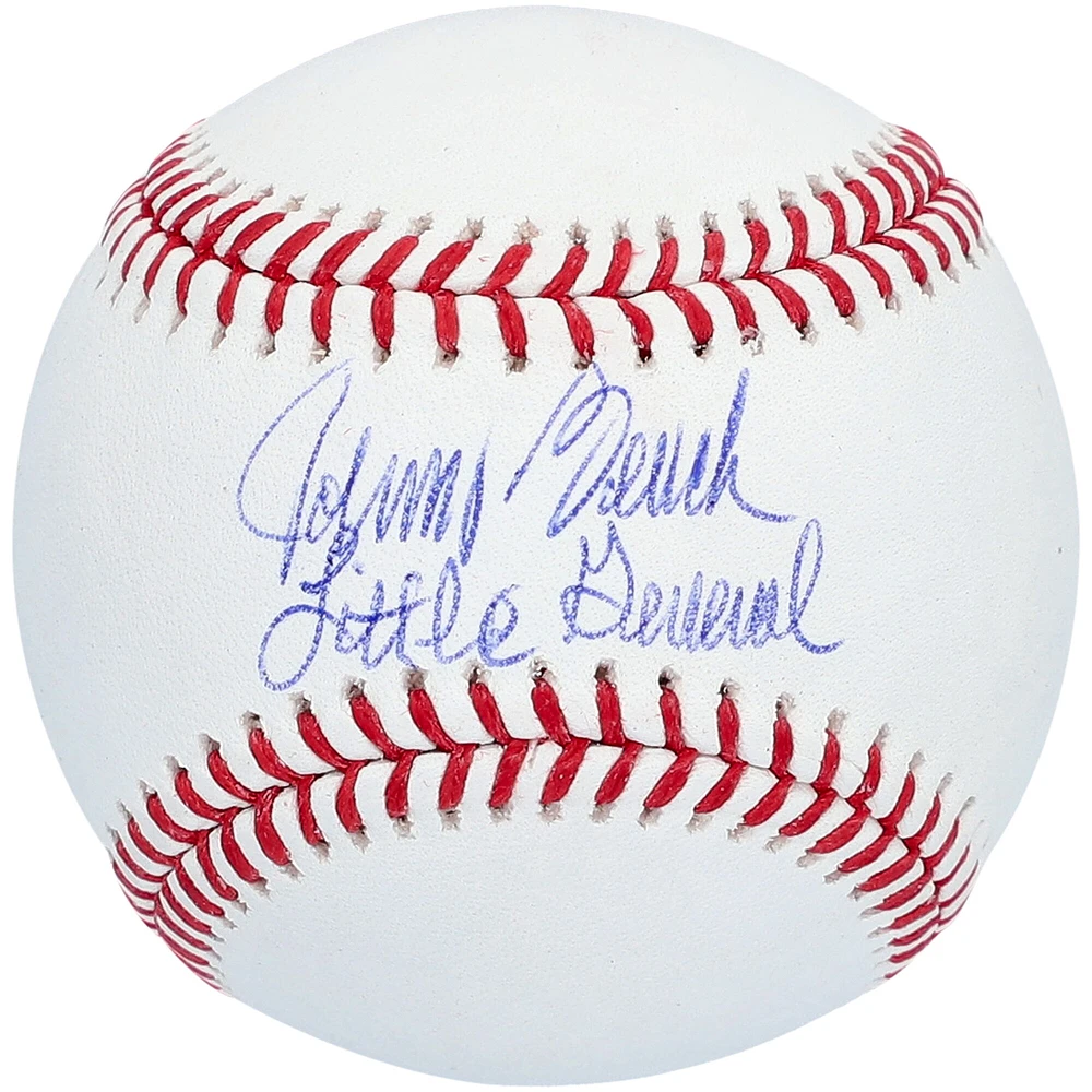 Baseball Rawlings autographié par Johnny Bench des Cincinnati Reds avec l'inscription « LITTLE GENERAL »