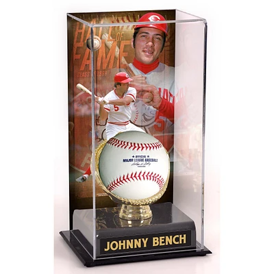 Johnny Bench Cincinnati Reds Hall of Fame Sublimated Display Case with Image