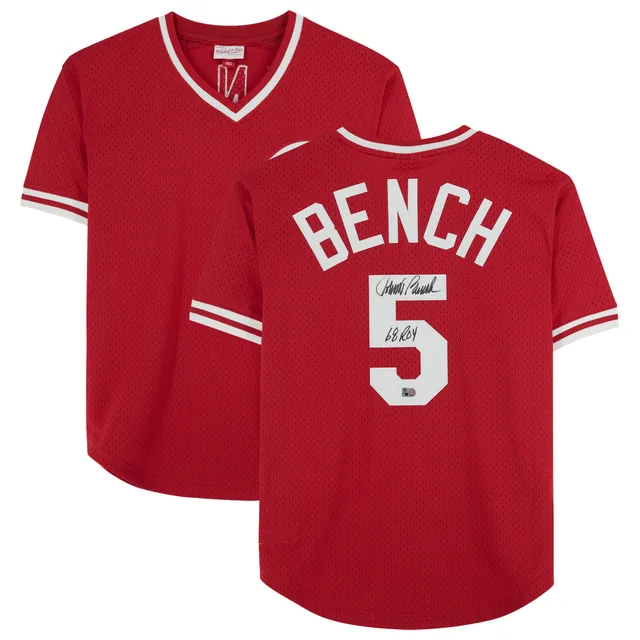 Lids Johnny Bench Cincinnati Reds Fanatics Authentic Autographed Baseball  with 75 + 76 WS Champs Inscription
