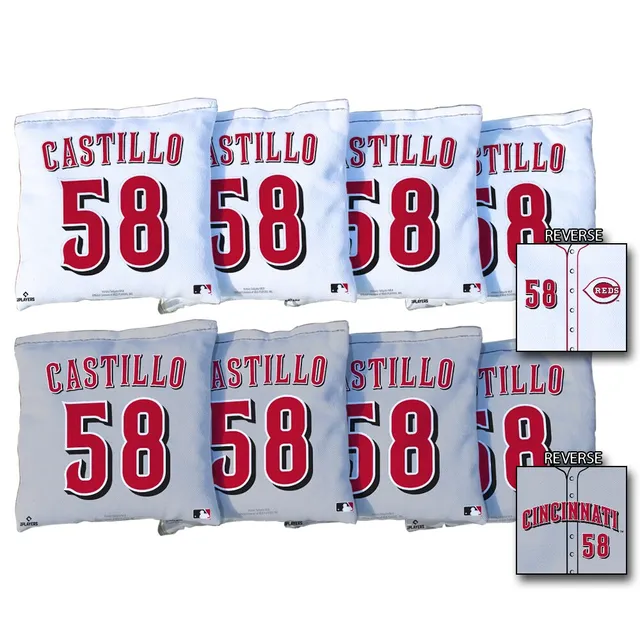 Lids Luis Castillo Cincinnati Reds Jersey Design Desktop Cornhole