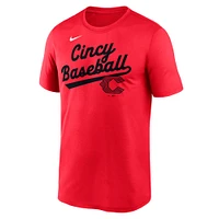 Men's Nike  Red Cincinnati Reds 2025 City Connect Team Phrase Script Legend Performance T-Shirt
