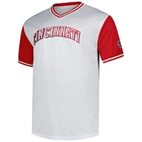 Men's Profile Elly De La Cruz White Cincinnati Reds Big & Tall Birdeye T-Shirt