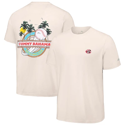 Men's Tommy Bahama  Cream Cincinnati Reds Fly Ball Club T-Shirt
