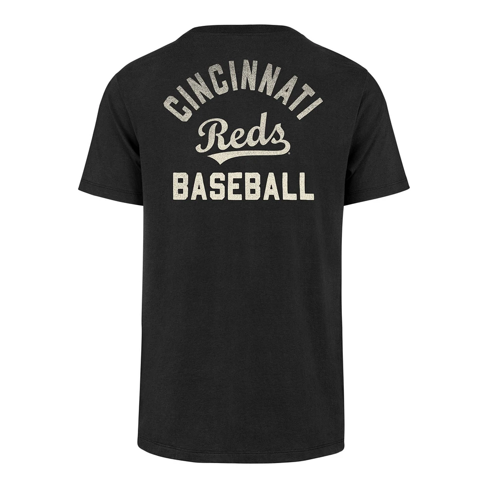 T-shirt Turn Back Franklin des Reds de Cincinnati '47 noirs pour homme