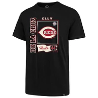 T-shirt graphique '47 Elly De La Cruz noir pour hommes, Cincinnati Reds