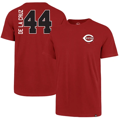 T-shirt rouge avec nom et numéro des Cincinnati Reds '47 Elly De La Cruz pour homme