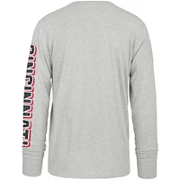 Men's '47 Gray Cincinnati Reds Fair Ball Franklin Long Sleeve T-Shirt