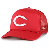 Men's '47 Red Cincinnati Reds Foam Logo Trucker Adjustable Hat