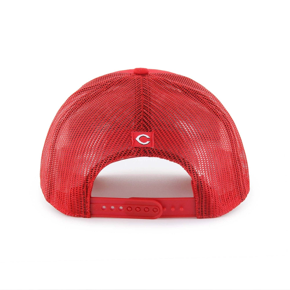 Men's '47 Red Cincinnati Reds Garner Trucker Adjustable Hat