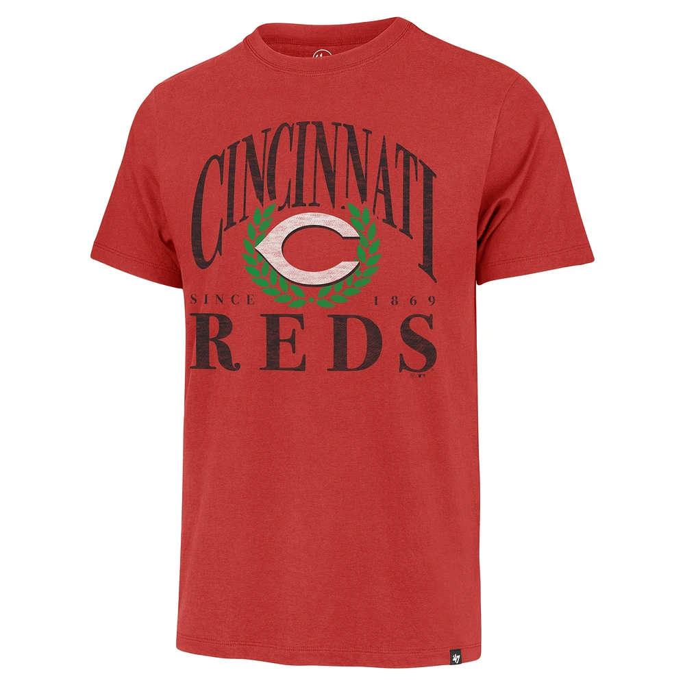 Men's '47 Red Cincinnati Reds Pitchout Franklin T-Shirt