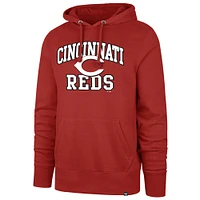 Sweat à capuche rouge Velocity Headline '47 pour homme des Cincinnati Reds