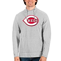 Sweat-shirt à enfiler Reward gris chiné Antigua pour homme des Cincinnati Reds