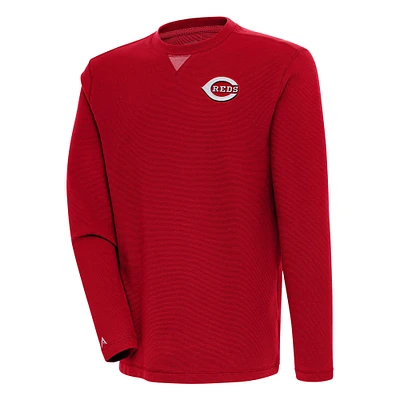 Sweat-shirt à enfiler Flier Bunker des Cincinnati Reds pour homme Antigua Red