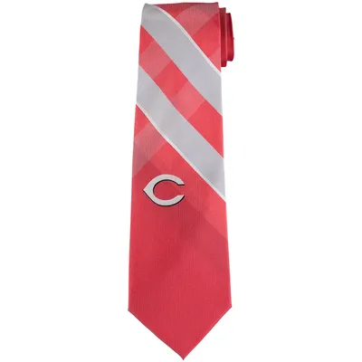 Cincinnati Reds Woven Poly Grid Tie
