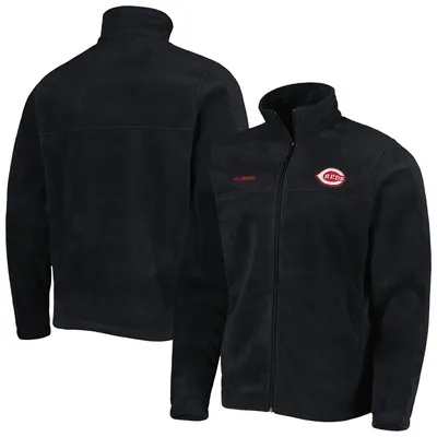 Veste à glissière pleine longueur Steens Mountain des Cincinnati Reds de Columbia pour hommes, noire