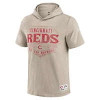 Men's Darius Rucker Collection by Fanatics  Tan Cincinnati Reds Hooded T-Shirt