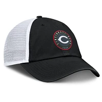 Men's Fanatics Black/White Cincinnati Reds Averies Adjustable Hat