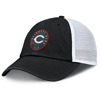 Casquette ajustable Averies des Reds de Cincinnati Fanatics pour hommes, noire et blanche