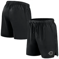 Short Fanatics noir pour homme, style micro ton sur ton, des Reds de Cincinnati