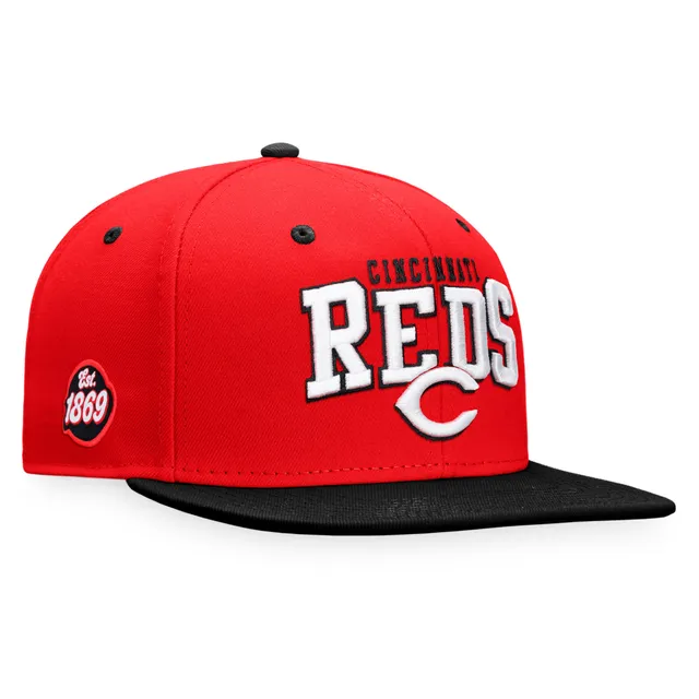 New Era Reds Logo Patch 9FORTY Trucker Snapback Hat - Men's