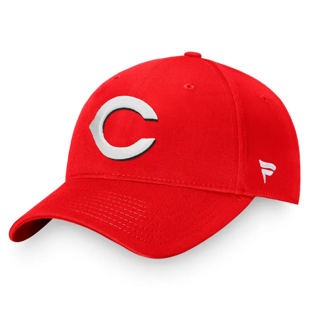 Men's Fanatics Branded Red Cleveland Indians Iconic Home Plate Adjustable Hat