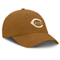 Men's Fanatics Brown Cincinnati Reds Act Natural Chopper Adjustable Hat