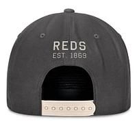 Casquette ajustable Fanatics pour homme, charbon de bois, Cincinnati Reds