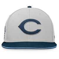 Casquette snapback grise Fanatics des Cincinnati Reds pour homme