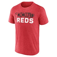 Men's Fanatics  Heather Red Cincinnati Reds Fundamentals Shoot For The Sky T-Shirt