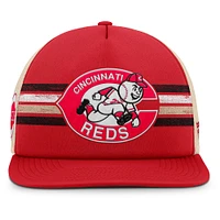 Casquette snapback Powers de la collection Cooperstown des Cincinnati Reds, rouge/naturel, pour homme