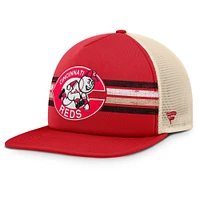 Casquette snapback Powers de la collection Cooperstown des Cincinnati Reds, rouge/naturel, pour homme