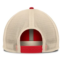 Casquette snapback Powers de la collection Cooperstown des Cincinnati Reds, rouge/naturel, pour homme