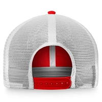 Men's Fanatics Red/White Cincinnati Reds Cooperstown Collection Core Trucker Snapback Hat