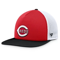 Casquette Snapback en mousse fondamentale Cincinnati Reds Fanatics rouge/blanc pour hommes