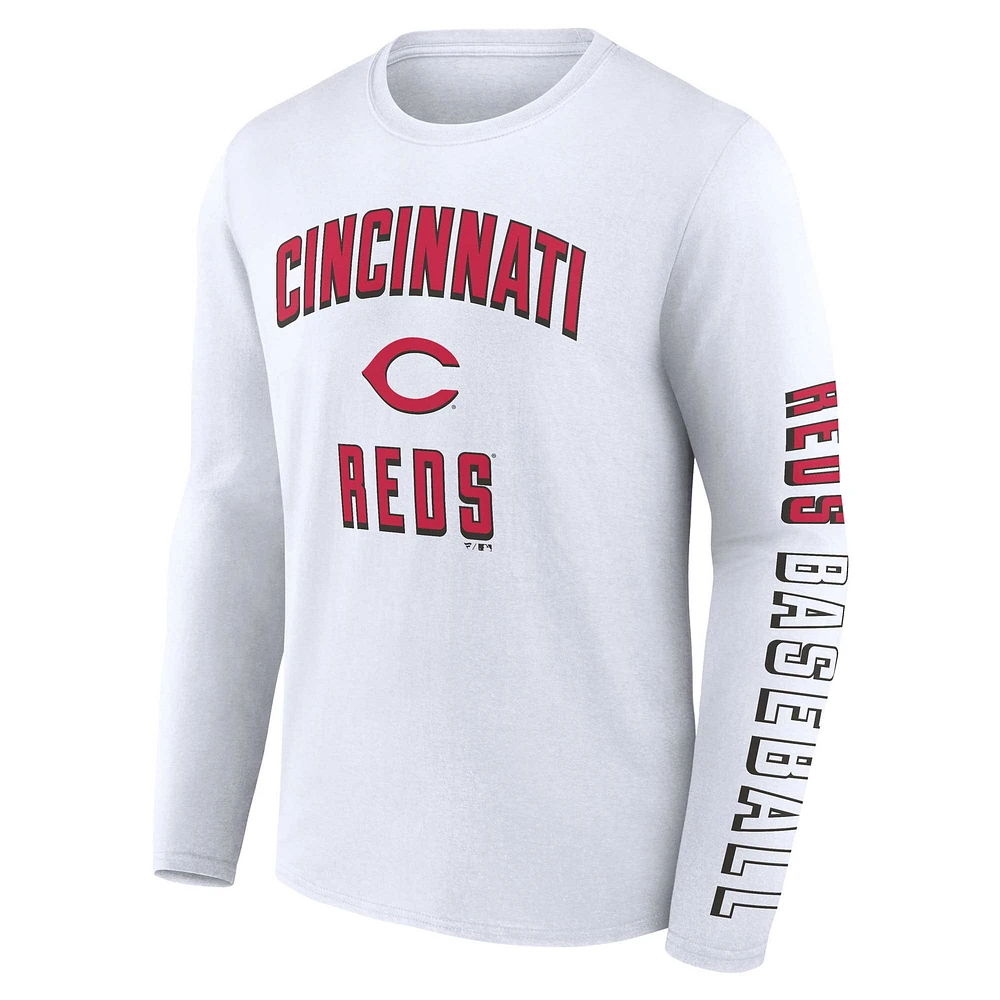 Men's Fanatics Red/White Cincinnati Reds Two-Pack Combo T-Shirt Set