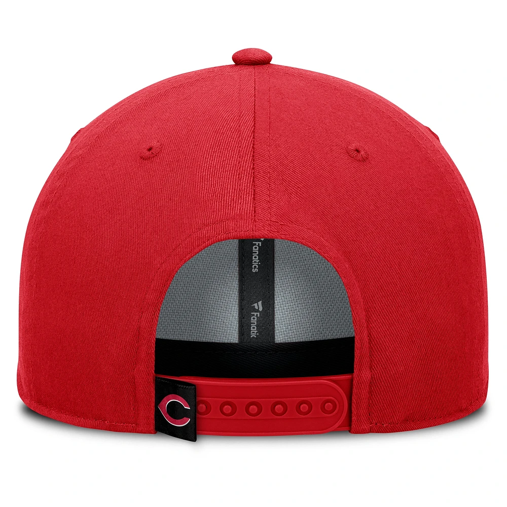 Men's Fanatics Red Cincinnati Reds Clubhouse Foul Ball A-Frame Adjustable Hat