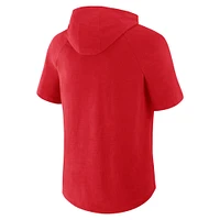 Men's Fanatics Red Cincinnati Reds Clubhouse Optimal Play Raglan Hoodie T-Shirt
