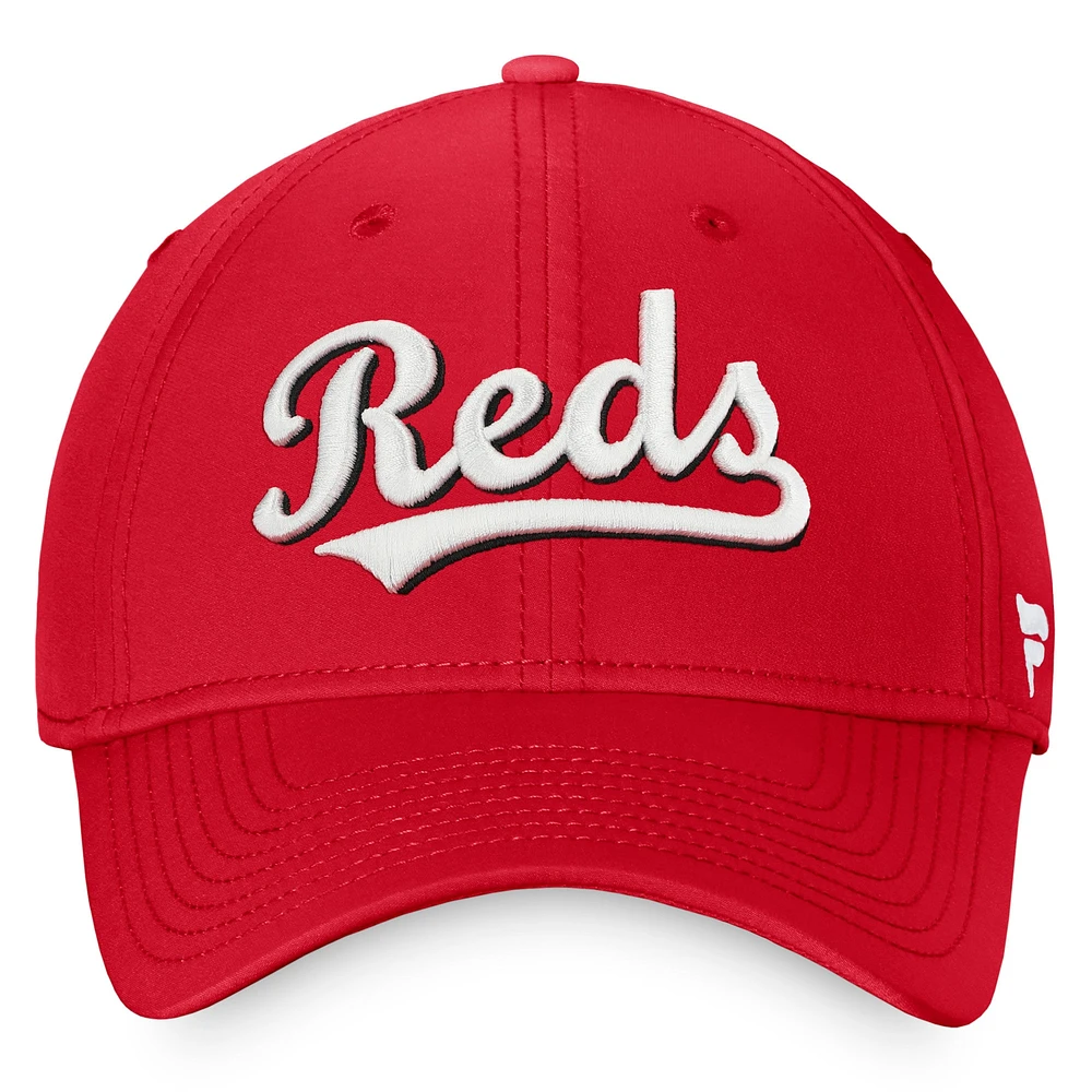 Casquette Fanatics Red Cincinnati Reds Core Flex pour hommes