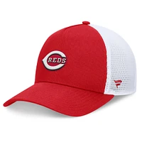 Casquette ajustable à cadre en A fondamental rouge Cincinnati Reds Fanatics pour hommes