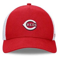 Casquette ajustable à cadre en A fondamental rouge Cincinnati Reds Fanatics pour hommes