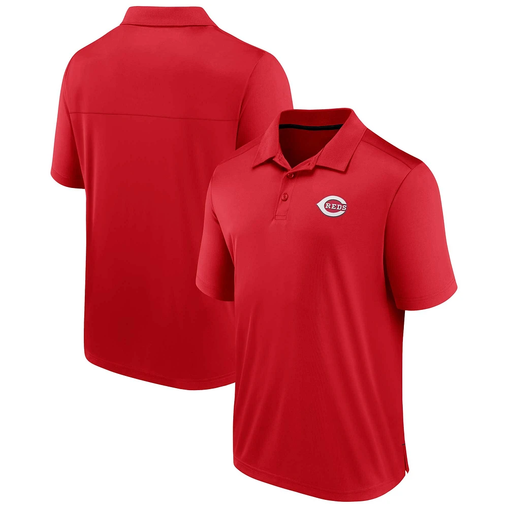 Polo mains vers le bas Fanatics rouge Cincinnati Reds pour hommes