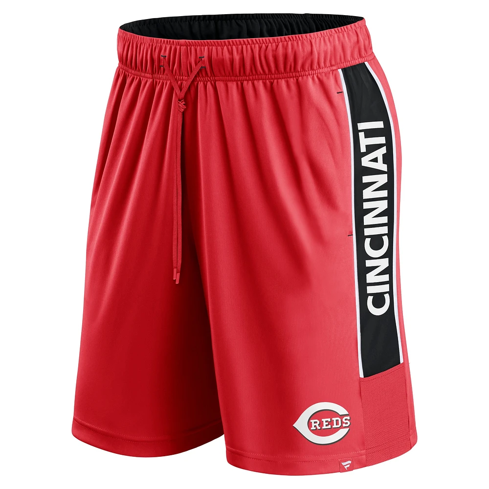 Short de défenseur Fanatics Red Cincinnati Reds Win The Match pour hommes