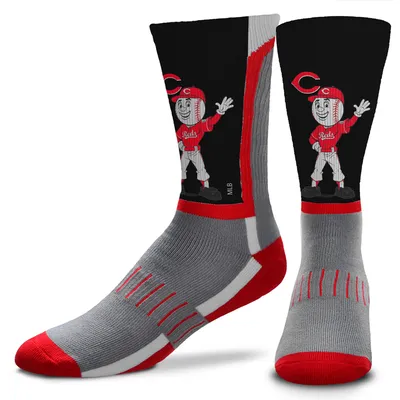 Cincinnati Reds For Bare Feet Mascot Snoop V-Curve Crew Socks