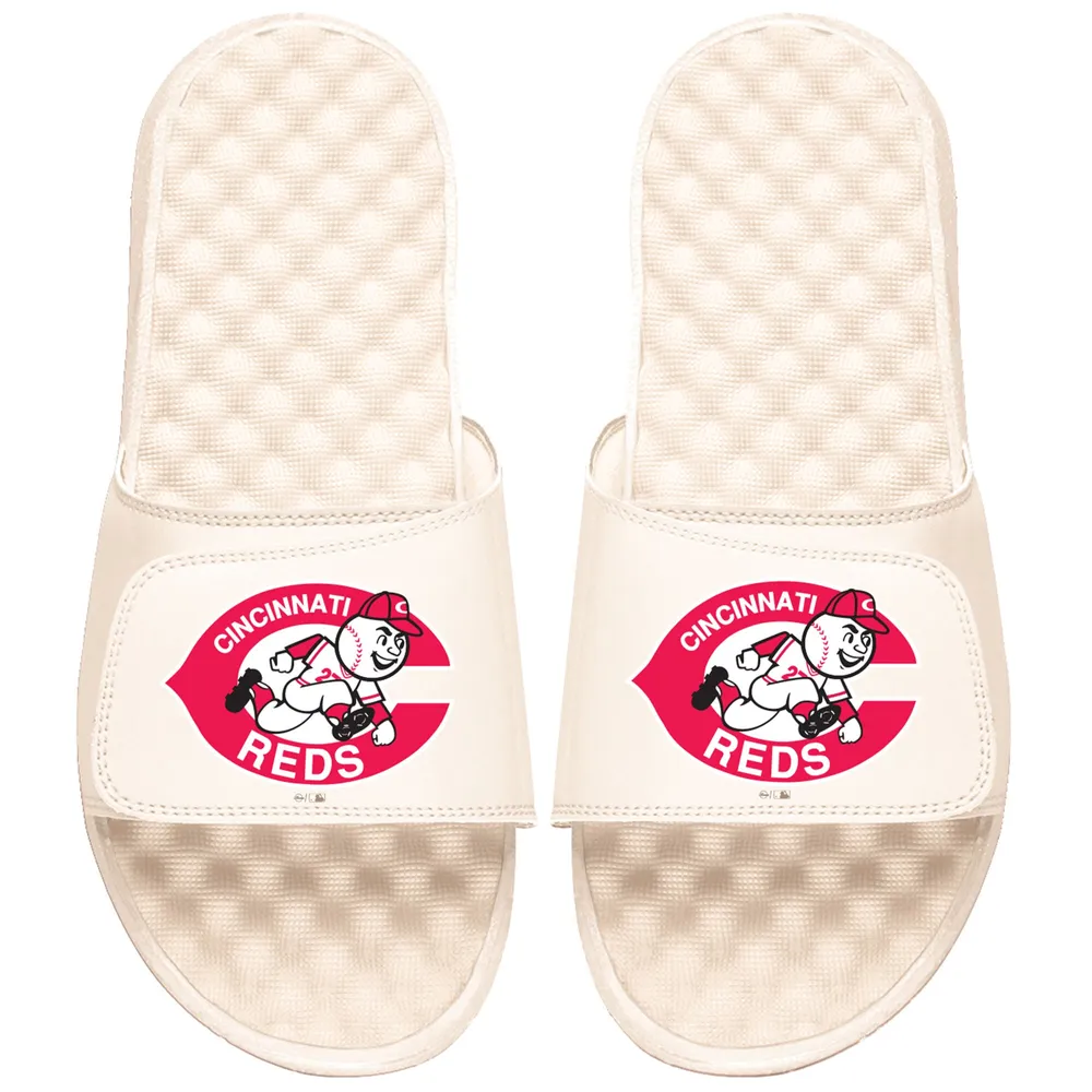 Lids Cincinnati Reds ISlide Retro Slide Sandals - Cream