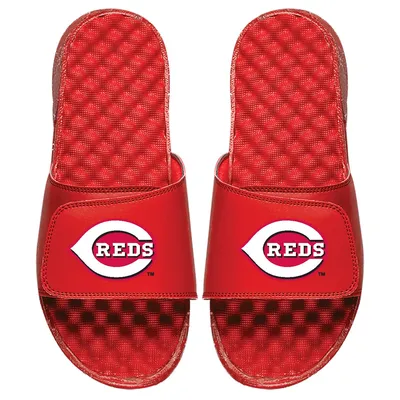 Cincinnati Reds ISlide Personalized Primary Logo Slide Sandals - Red